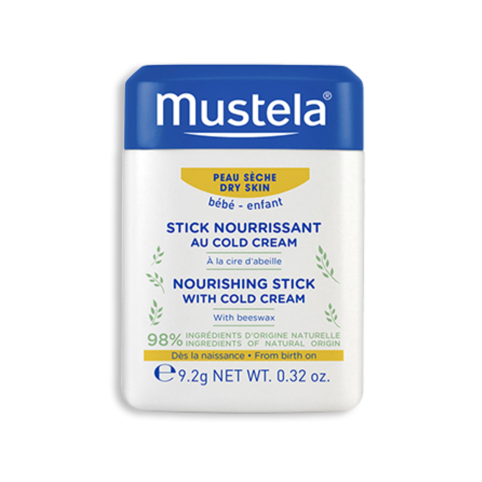 Mustela Nourishing Stick with Cold Cream - Protects & Soothes Baby's Dry Skin