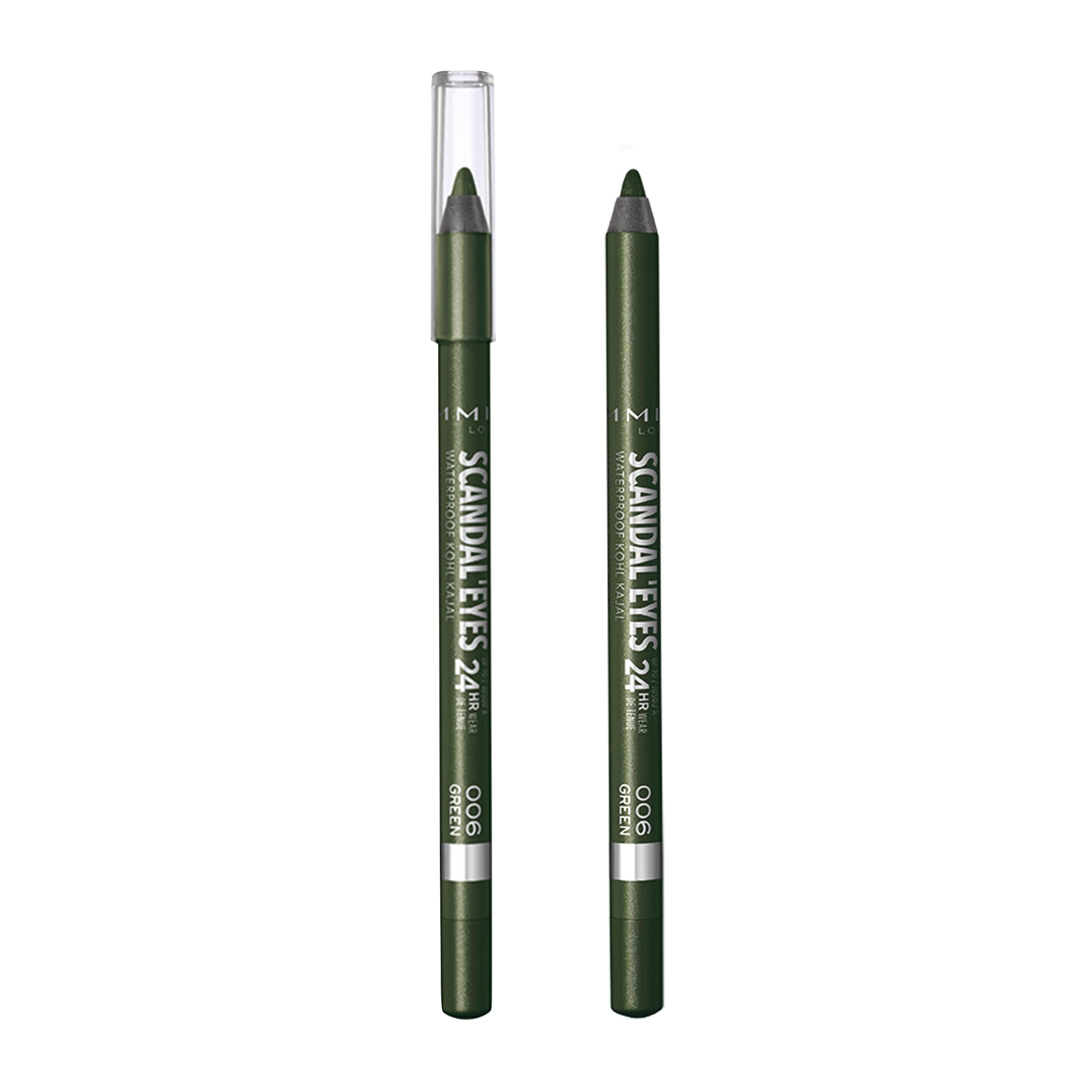 Rimmel Scandal'Eyes Waterproof Kohl Eyeliner Pencil - Smudge-Proof Green