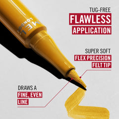 Rimmel Wonder'Ink Precision Liquid Eyeliner Pen – Waterproof Matte Finish, Spiced Chestnut