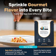 Baja Gold Mineral Sea Salt: Unrefined, Rich Taste for Healthier Cooking