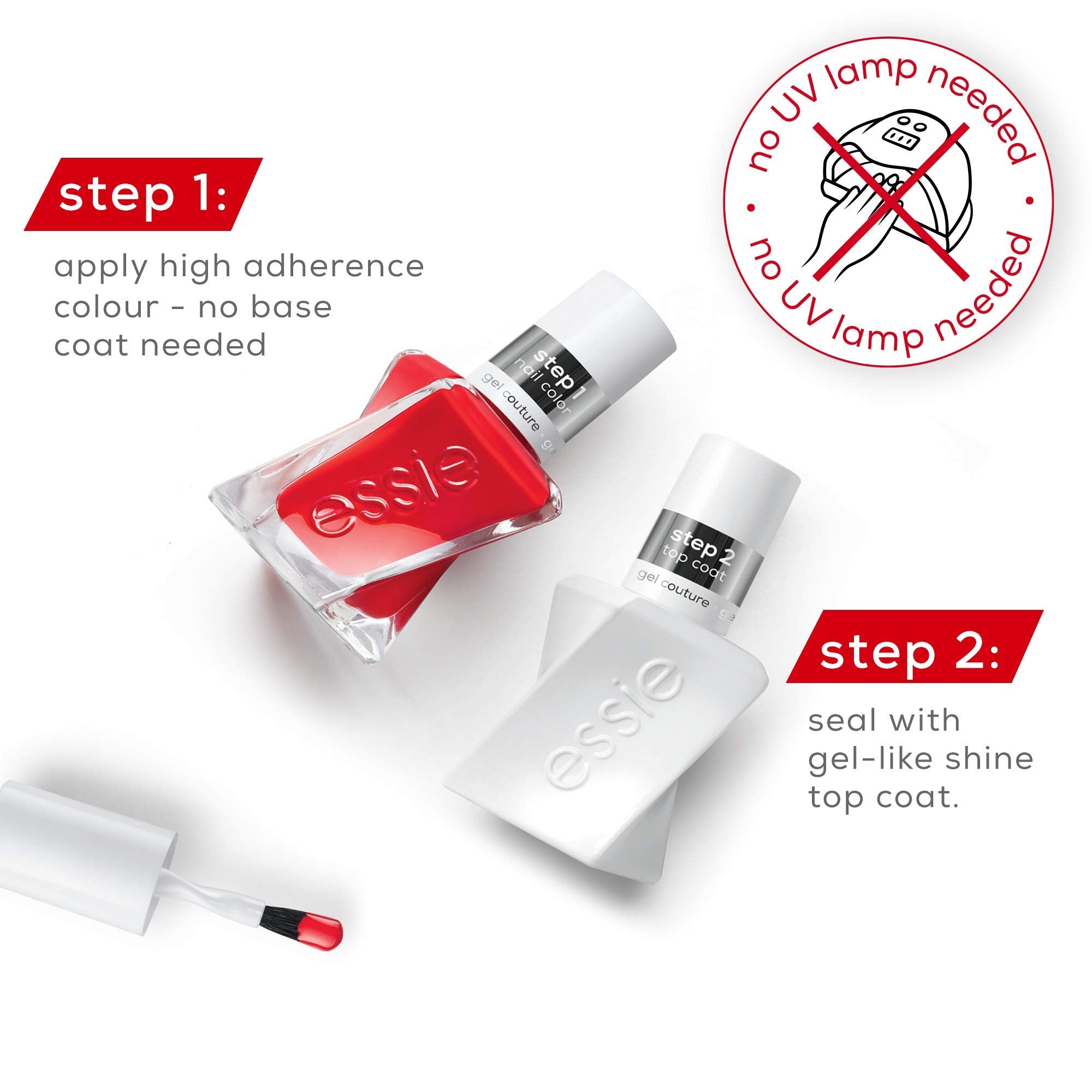 Essie Gel Couture Nail Polish - Long-Lasting, Chip-Resistant "Tailor-Made with Love"