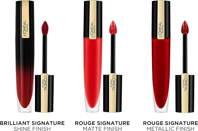 L'Oréal Rouge Signature Matte Lipstick – Lightweight 24H Longwear Colour