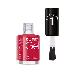 Rimmel London Super Gel Nail Polish – 14-Day Chip-Resistant Colour, No UV Lamp Needed, Shade 42 Rock N Roll