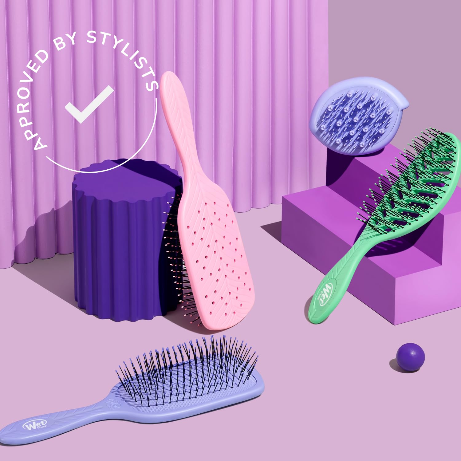 Wet Brush Go Green Mini Detangler Brush – Eco-Friendly Biodegradable Handle