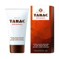 Tabac Original Aftershave Balm for Men 75ml - Soothing Post-Shave Care with Classic Fra...