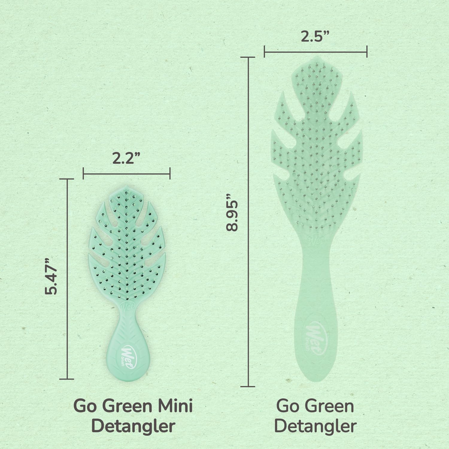 Wet Brush Go Green Mini Detangler Brush – Eco-Friendly Biodegradable Handle