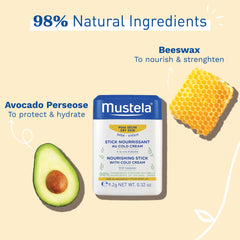 Mustela Nourishing Baby Stick with Cold Cream & Shea Butter for Dry Skin