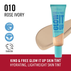 Rimmel Kind & Free Glow It Up Skin Tint SPF 20 – Rose Ivory 30ml