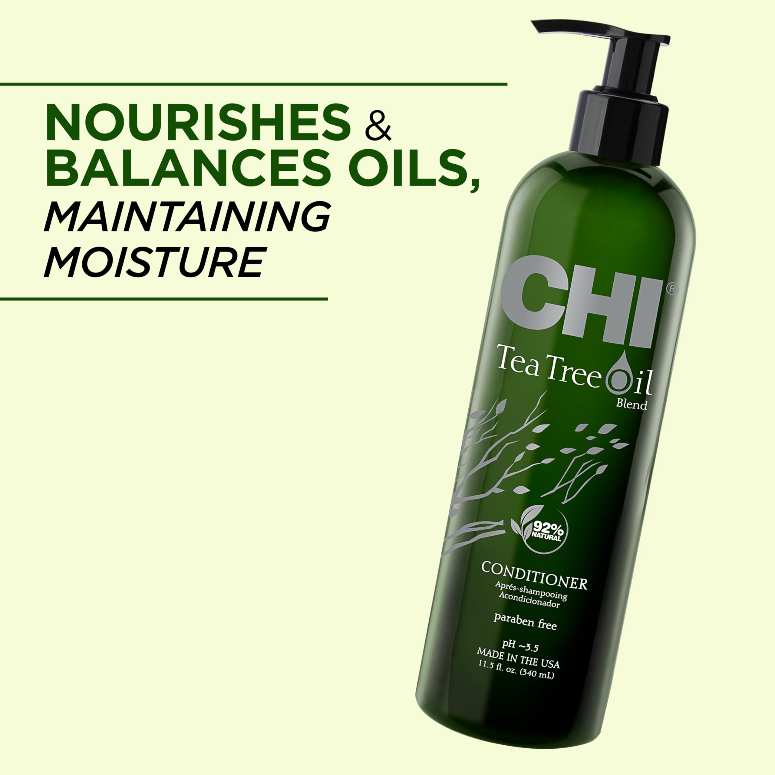 CHI Tea Tree Oil Conditioner 340ml – Refreshing Scalp Care with Peppermint