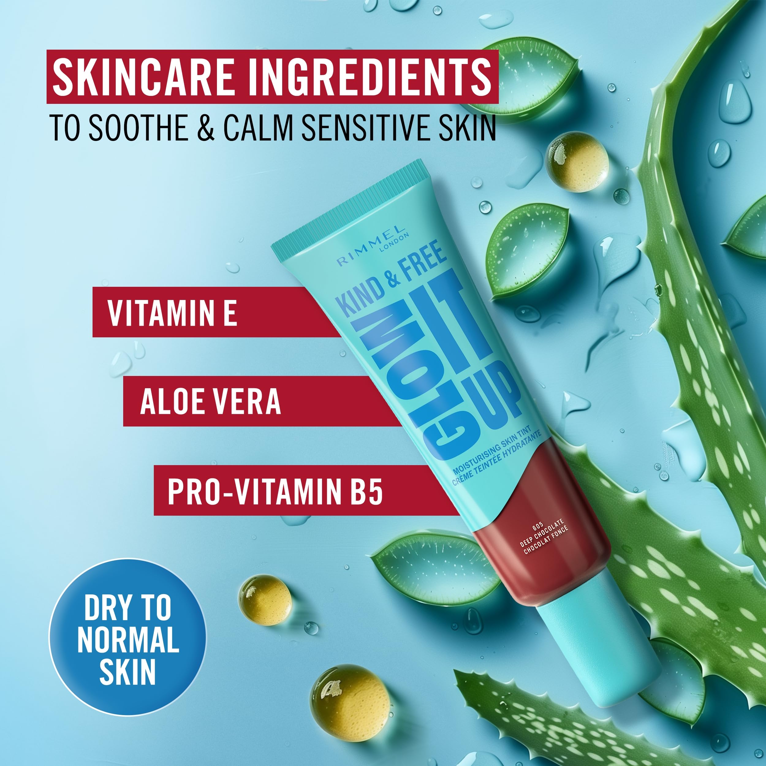 Rimmel Kind & Free Glow It Up Tint | Healthy Glow, Blurs Imperfections, SPF 20