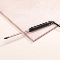 BaByliss Rose Quartz 10mm Tight Curls Wand - Ultra-Slim Barrel for Defined Curls