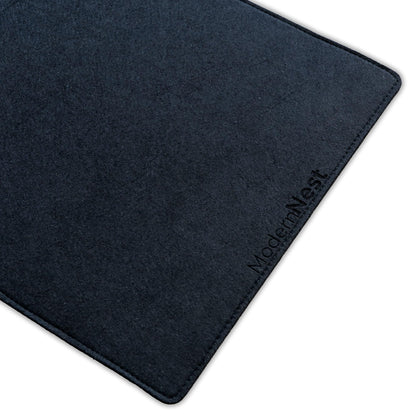 Premium Felt Desk Mat - Large Dark Grey, Non-Slip & Water Resistant Workspace Protector