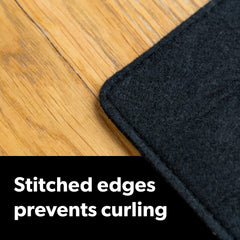 Modern Nest Large Felt Desk Mat – Dark Grey, Non-Slip, Water Resistant, 90x30cm