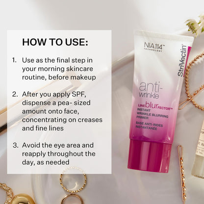 StriVectin Line BlurFector Instant Wrinkle-Blurring Primer for Smooth, Flawless Skin – 1 oz