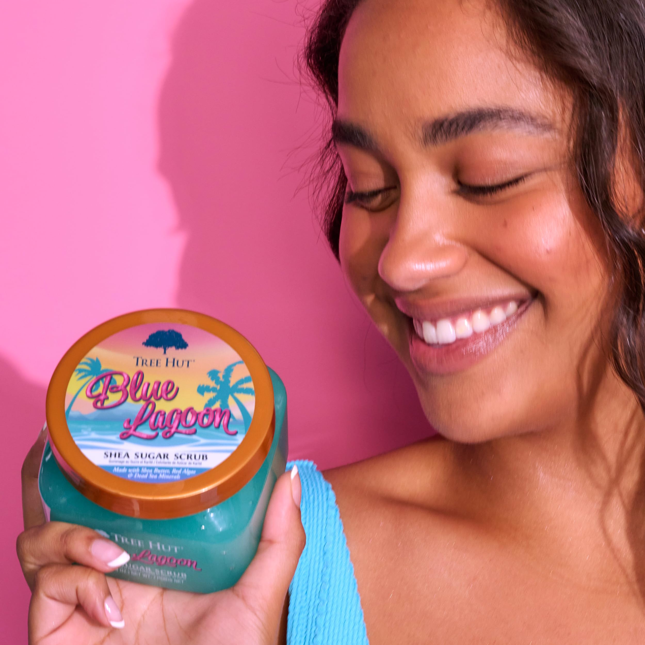 Tree Hut Blue Lagoon Sugar Body Scrub with Shea Butter, 510g