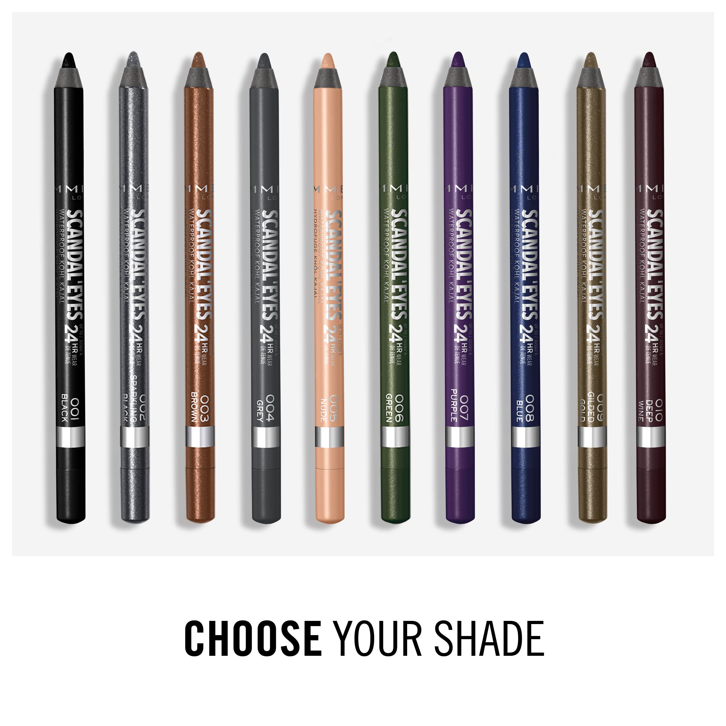 Rimmel Scandal'Eyes Waterproof Kohl Eyeliner Pencil - Smudge-Proof Green