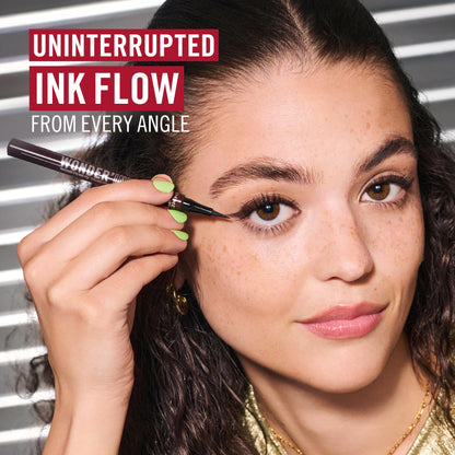 Rimmel Wonder'Ink Precision Liquid Eyeliner Pen - Spiced Chestnut, Waterproof & Smudge-Proof