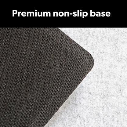 Large Felt Desk Mat - Non-Slip & Water Resistant Workspace Protector (Light Grey, 90x30cm)