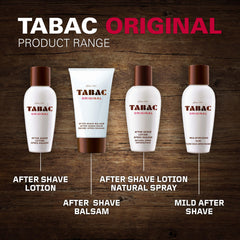 Tabac Original Aftershave Balm for Men 75ml - Soothing Post-Shave Care with Classic Fra...