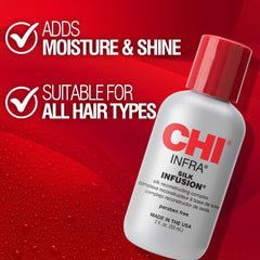 CHI Silk Infusion 177ml – Leave-In Smoothing Serum for Dry & Damaged Hair