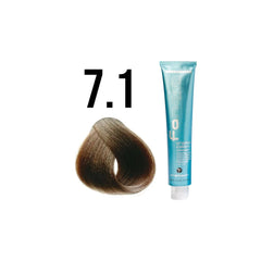 Fanola 7.1 Ash Blonde Permanent Hair Color Cream - Vibrant, Healthy Shine