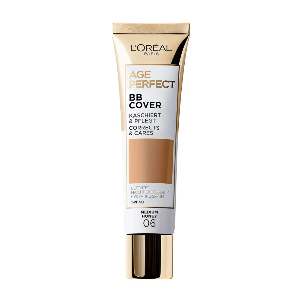 L'Oreal Age Perfect BB Cream 06 Medium Honey SPF50 – Hydrating Coverage