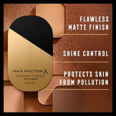 Max Factor Facefinity Compact Foundation - Smooth Satin Finish, Ivory