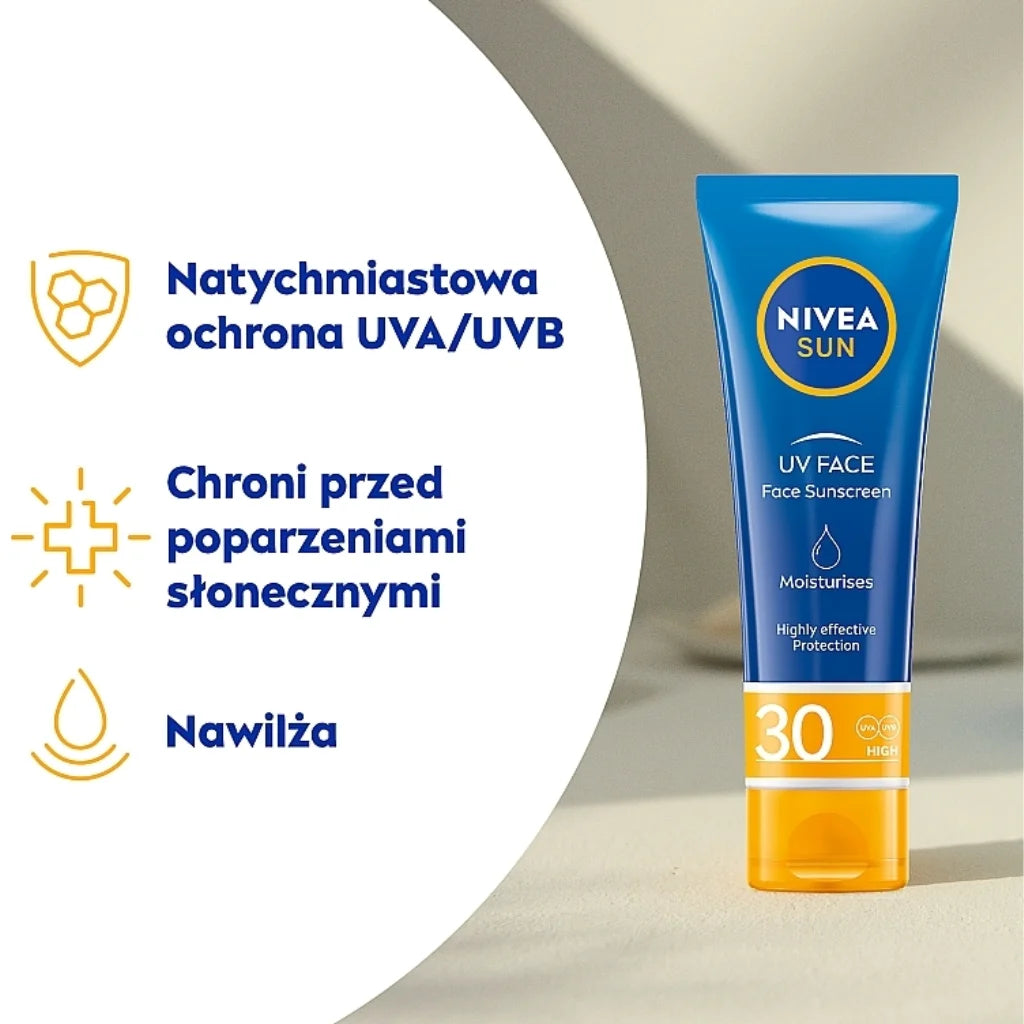Nivea Sun UV Face Light Moisturizing Facial Sunscreen SPF 30 50ml