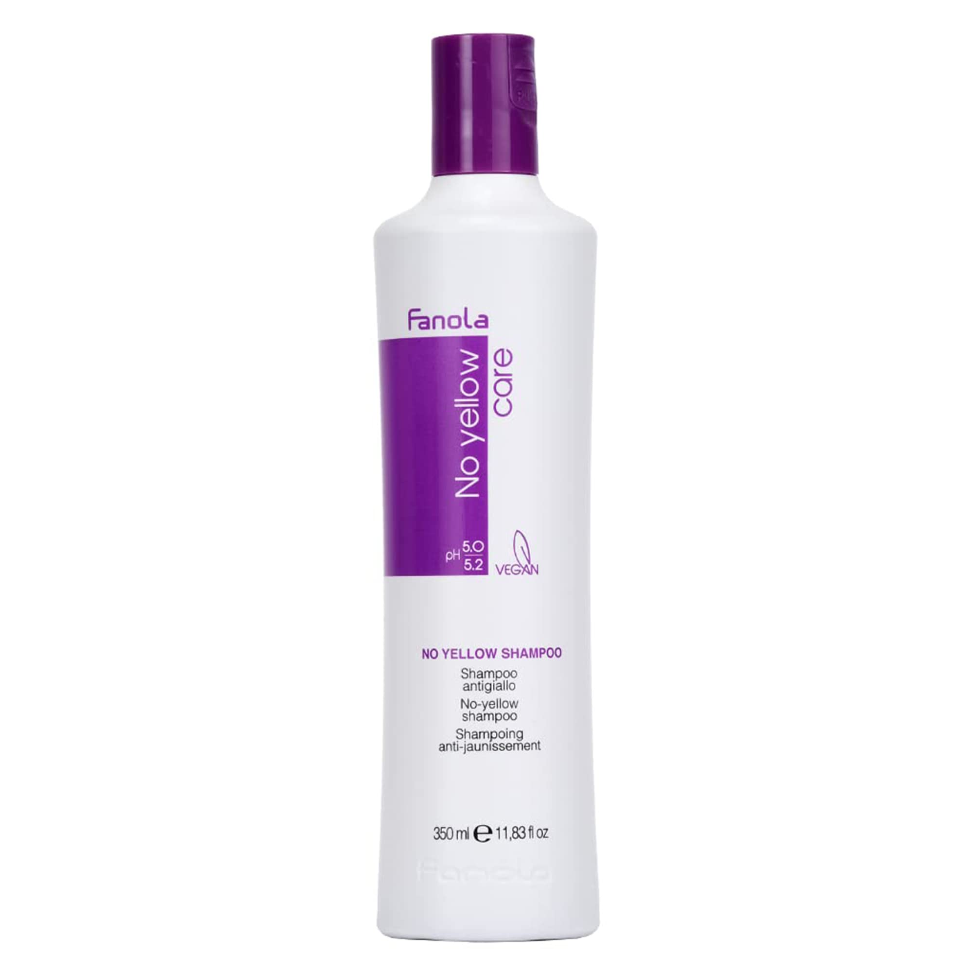 Fanola No Yellow Shampoo 350ml (x2) – Anti-Brass Purple Toner for Blondes