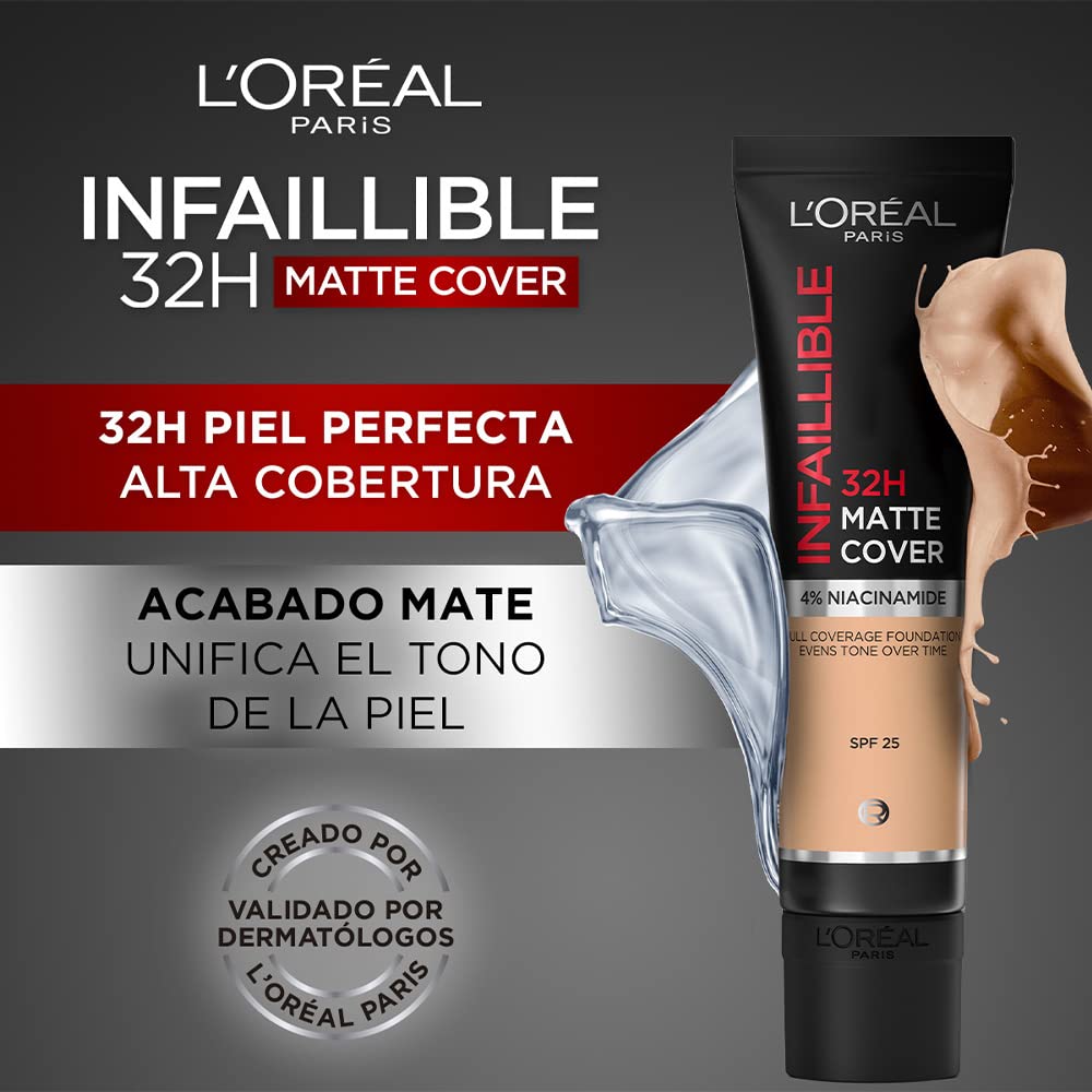 L'Oréal Infallible 32H Matte Cover Foundation 135 – Full Coverage SPF 25 – 30ml