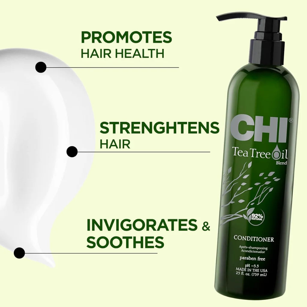 CHI Tea Tree Oil Conditioner 739ml – Invigorating Scalp Care & Moisturising Formula