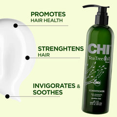 CHI Tea Tree Oil Conditioner | Balances Scalp & Nourishes Hair | 739ml