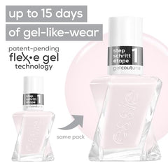 Essie Gel Couture Nail Polish | Alabaster White With Pink Undertones | Longwear Gel-Like Finish