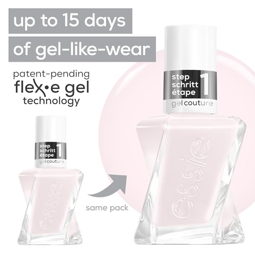 Essie Gel Couture Nail Polish 13.5ml – Longwear Milky Nude Pink, Shade 138