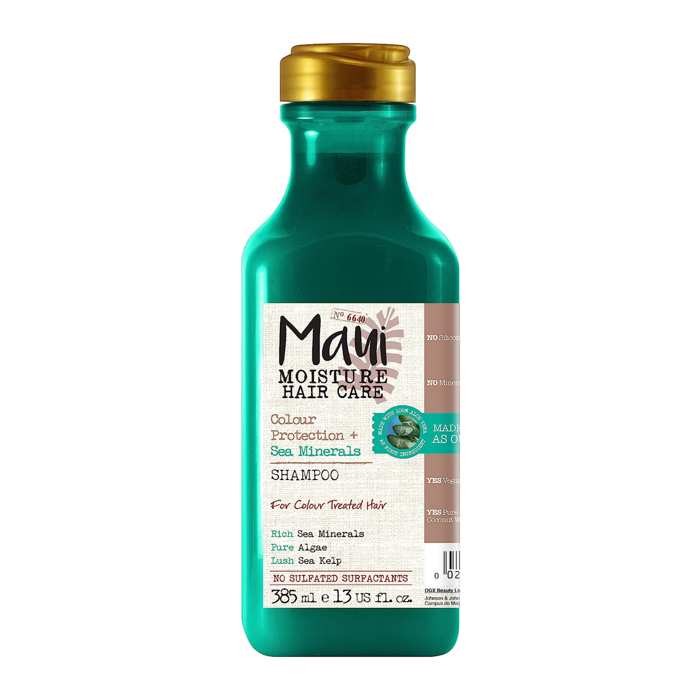 Maui Moisture Vegan Sea Minerals Colour Aloe Vera Shampoo for Coloured Hair and for Blo...