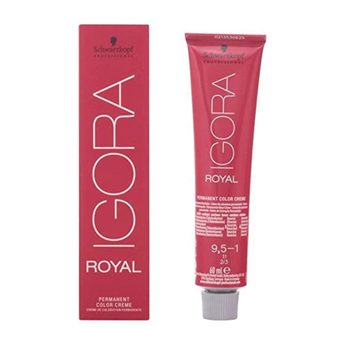 Schwarzkopf Igora Royal 9.5-1 Permanent Hair Dye - 100% Gray Coverage & Mature Skin Tones