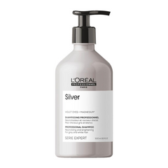 L'Oréal Professionnel Silver Shampoo – Anti-Yellow Purple Pigments for White, Grey & Bleached Hair 500ml