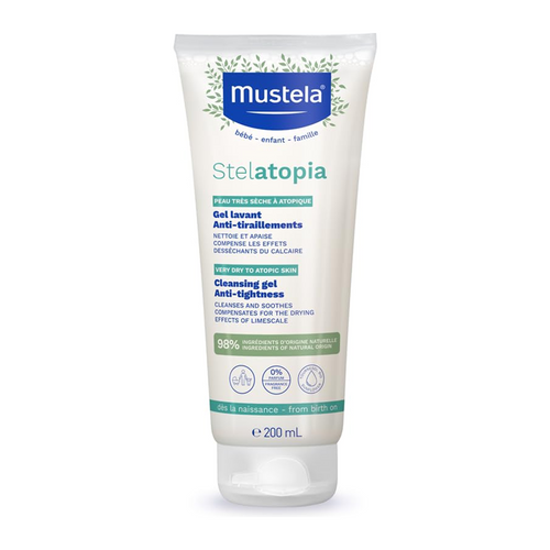Mustela Stelatopia Cleansing Gel: Soothes & Softens Dry, Sensitive Skin