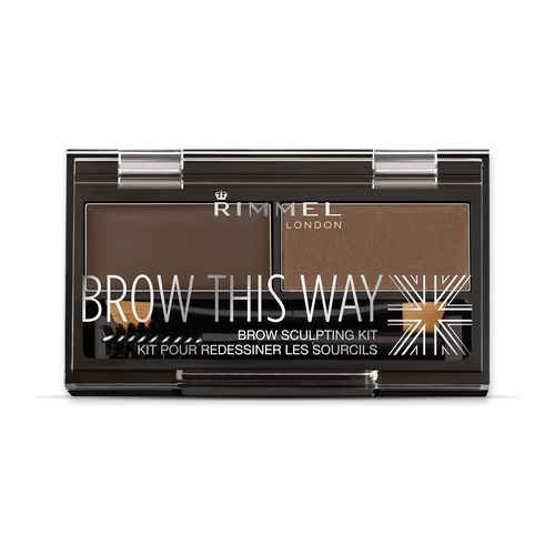 Rimmel London Brow This Way Sculpting Kit – Dark Brown
