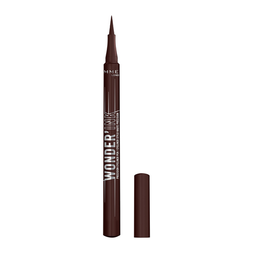 Rimmel Wonder'Ink Precision Liquid Eyeliner Pen – Waterproof Matte Finish, Spiced Chestnut