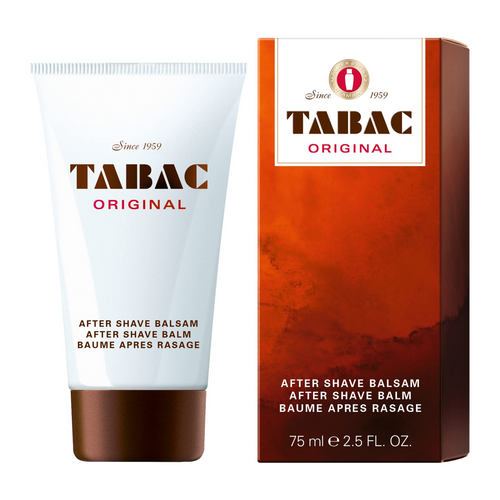 Tabac Original Aftershave Balm for Men 75ml - Soothing Post-Shave Care with Classic Fra...