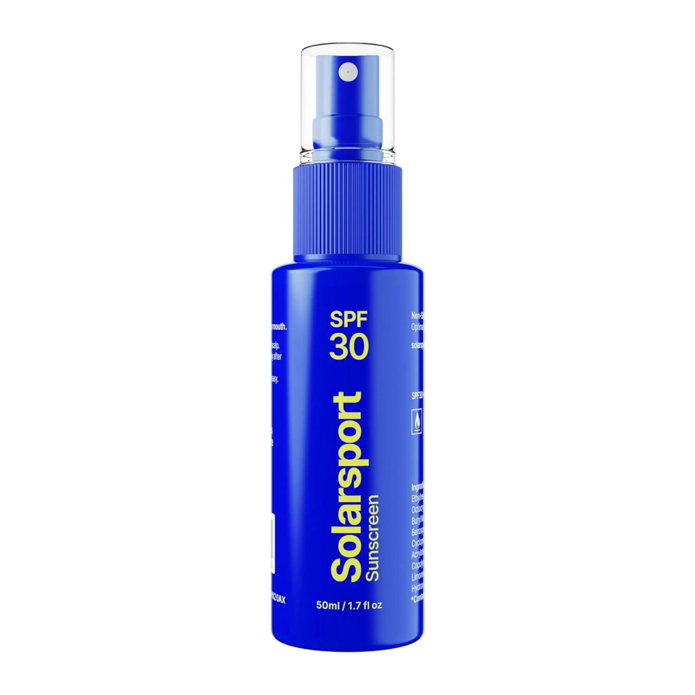 Solarsport SPF 30 Dry-Mist Sport Sunscreen - Non-Slip, Sweat-Resistant (50ml)