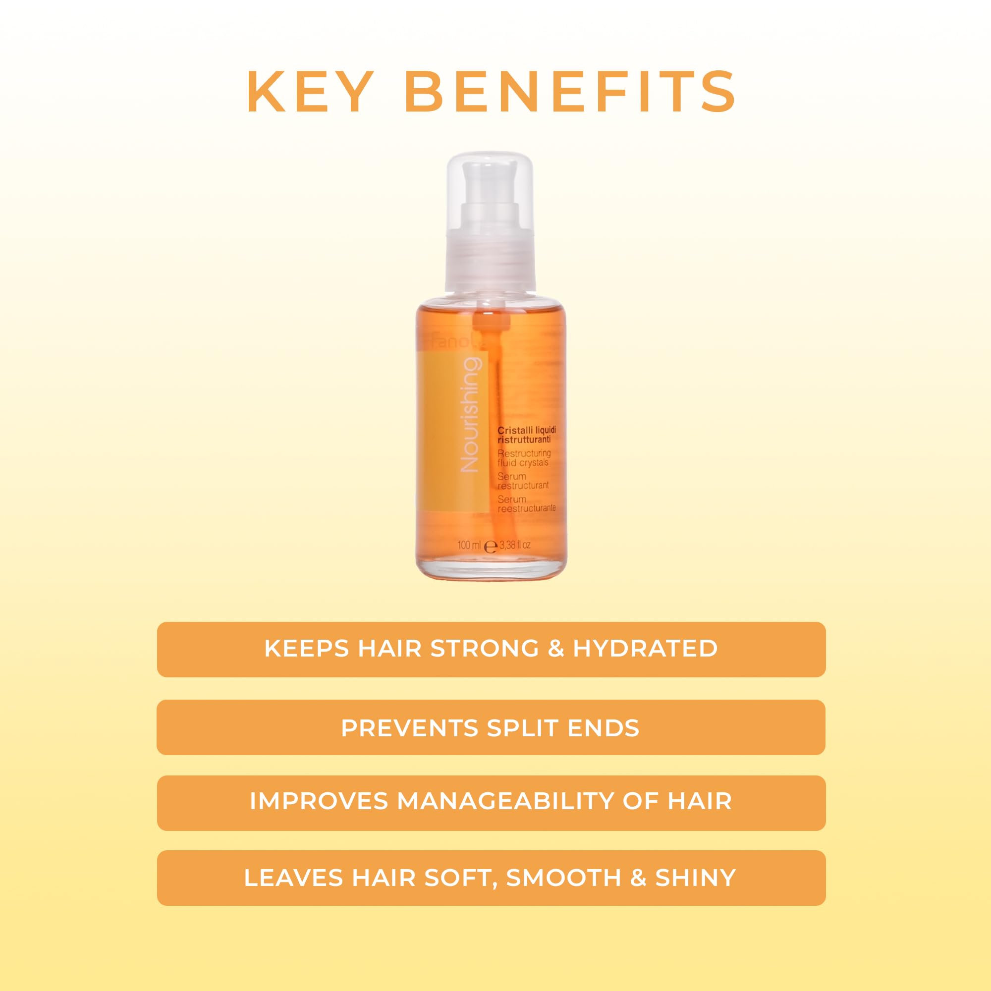 Fanola Nutri Care Liquid Hair Crystals 100ml – Frizz Control & Shine