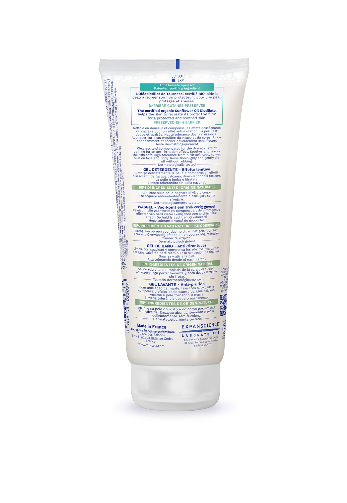 Mustela Stelatopia Cleansing Gel 200 ml – Fragrance‑Free for Atopic Skin