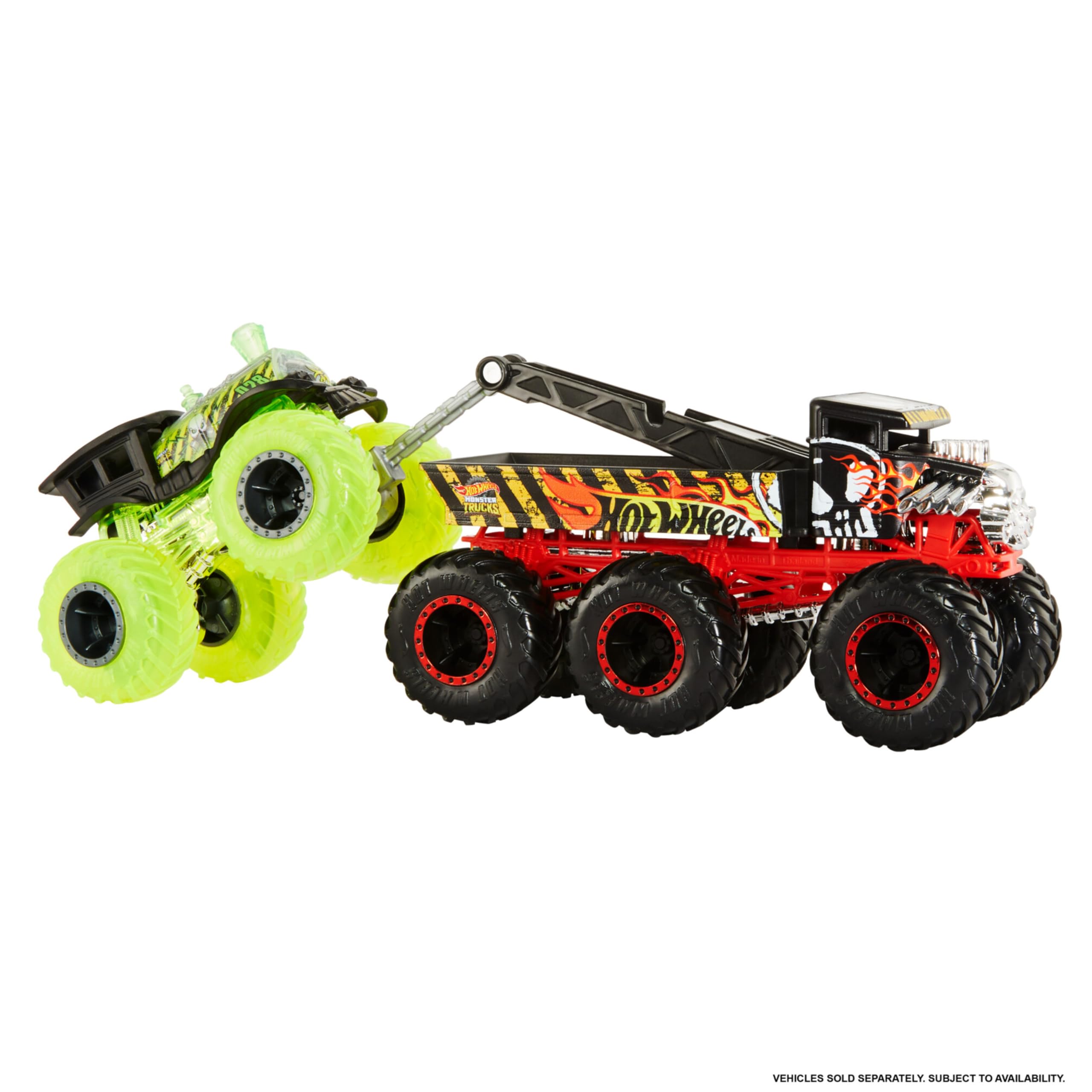 Hot Wheels Monster Trucks Big Rigs 1:64 Scale Truck HWN86 – 6-Wheel Toy