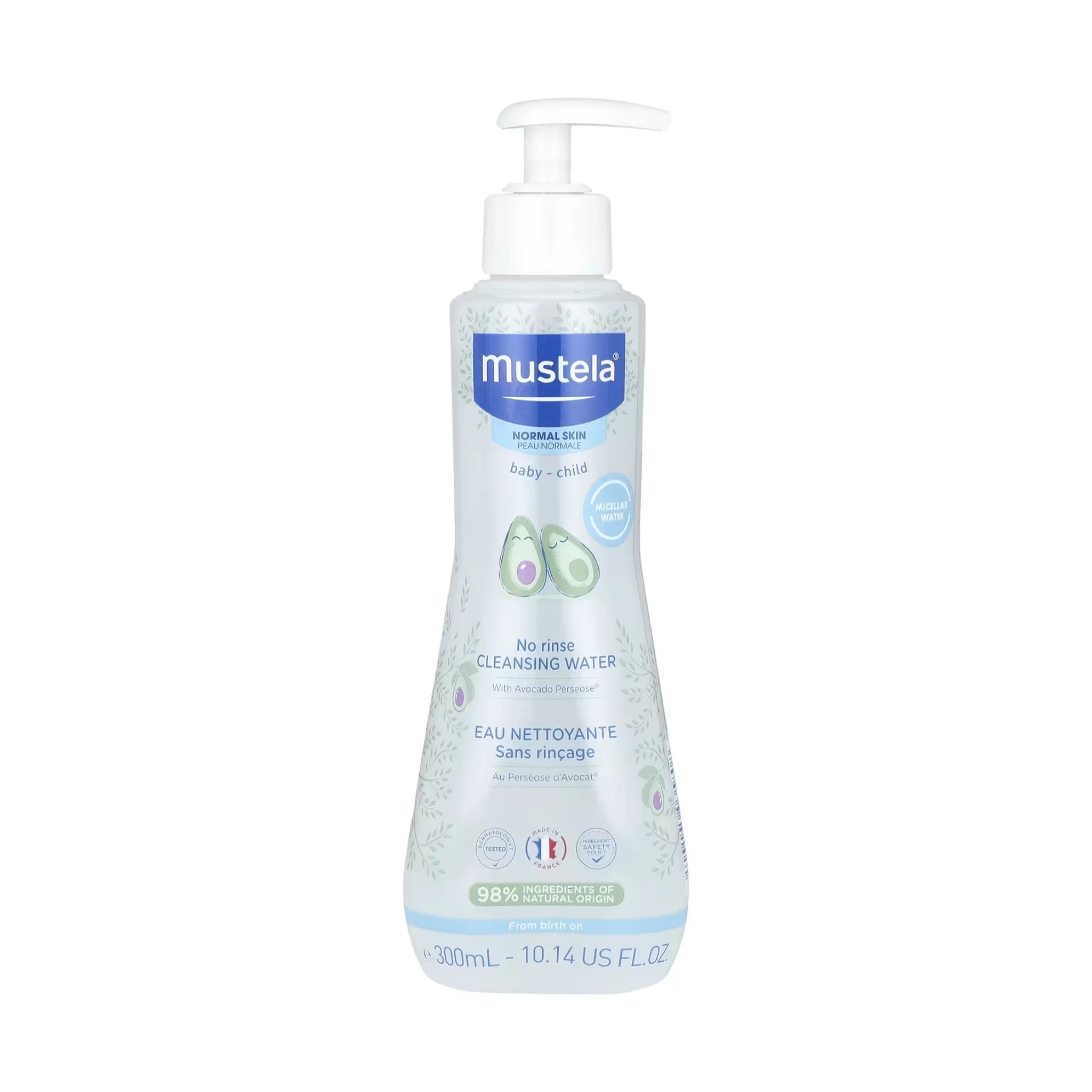 Mustela Soothing Cleansing Water 300ml – No-Rinse Moisturising Formula