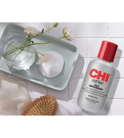 CHI Silk Infusion 177ml – Leave-In Smoothing Serum for Dry & Damaged Hair
