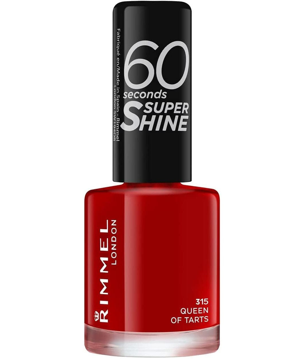 Rimmel 60 Seconds Super Shine Nail Polish - Queen of Tarts | Chip-Resistant, Fast Dry
