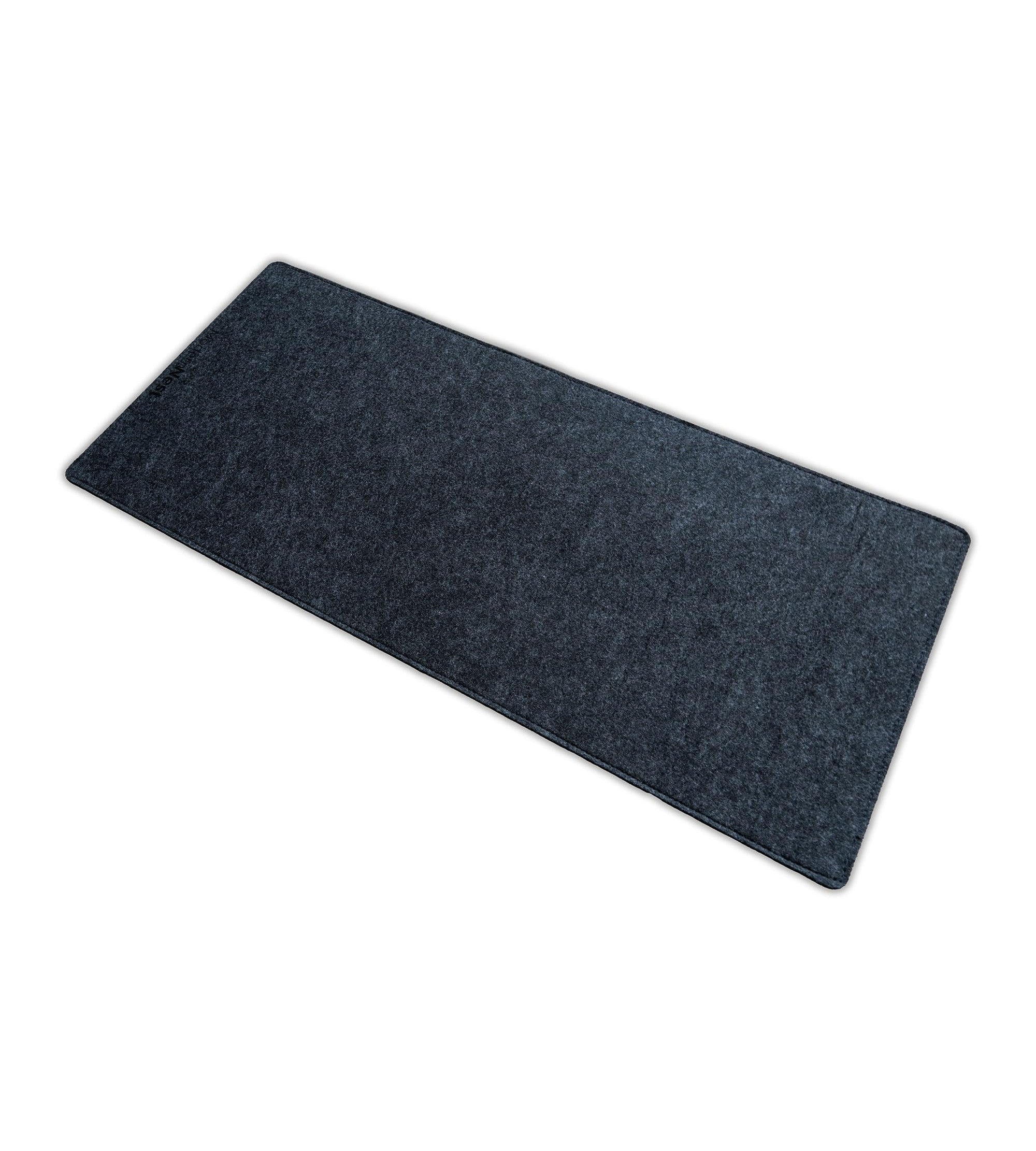 Premium Felt Desk Mat - Large Dark Grey, Non-Slip & Water Resistant Workspace Protector