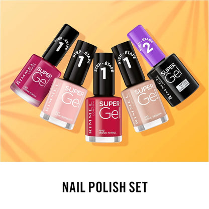 Rimmel Super Gel Top Coat Nail Polish 12ml – No UV Lamp Needed